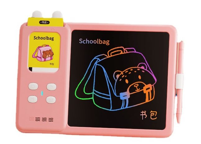 Dual-Function LCD Writing Tablet and Flash Card Machine